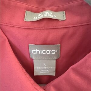 Chico's pink Button Down Shirt